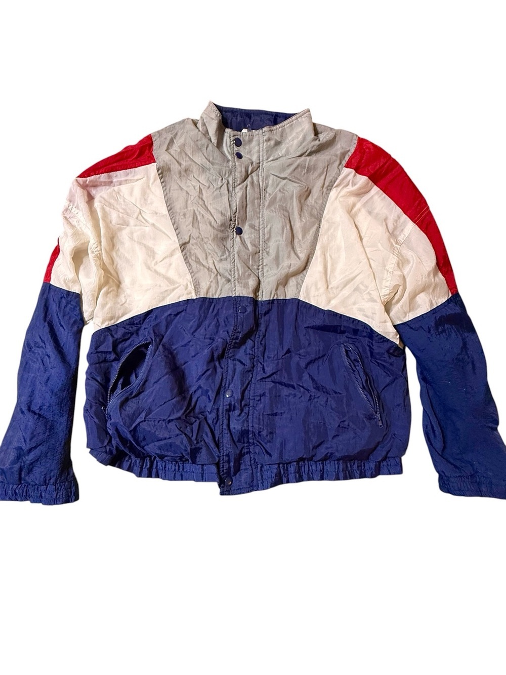 Vintage 90s Avait Sportif Colorblock Windbreaker Jacket Retro Men's Large